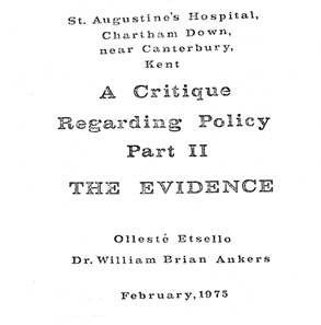 A CRITIQUE REGARDING POLICY - part II - The evidence